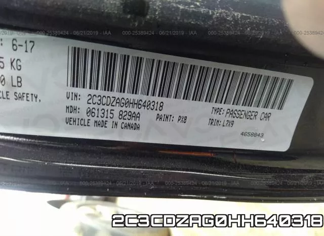 2C3CDZAG0HH640318 фото 10