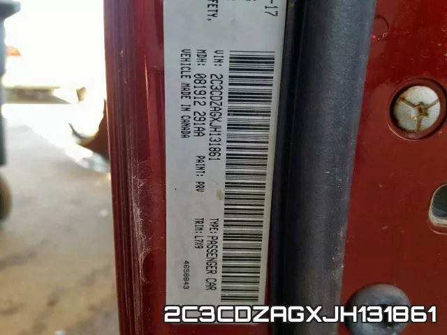 2C3CDZAGXJH131861 фото 2