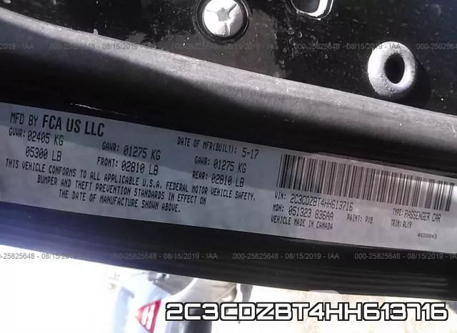 2C3CDZBT4HH613716 фото 10