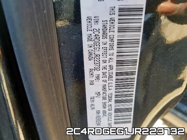 2C4RDGEG1JR223732 фото 2