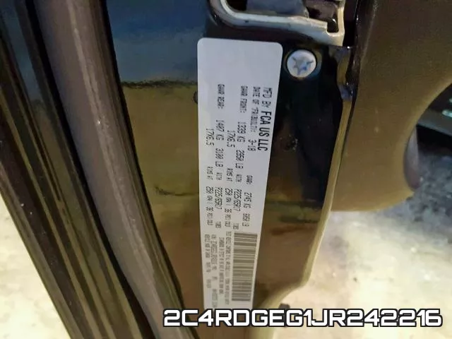 2C4RDGEG1JR242216 фото 2