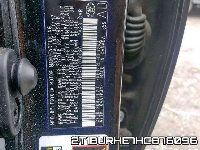 2T1BURHE7HC876096 фото 2