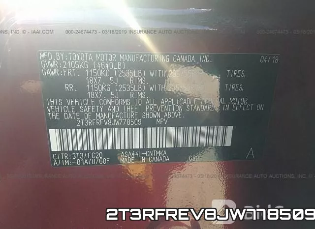 2T3RFREV8JW778509 фото 10