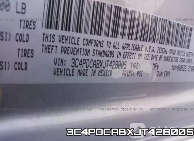 3C4PDCABXJT428005 фото 10