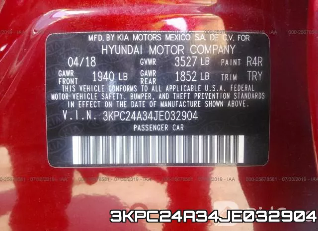 3KPC24A34JE032904 фото 10