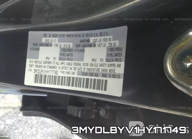 3MYDLBYV1HY171749 фото 10