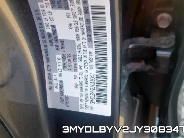 3MYDLBYV2JY308347 фото 2
