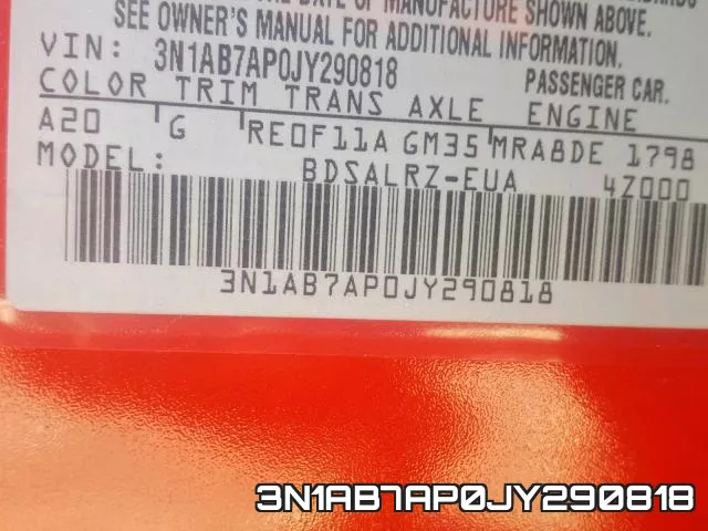 3N1AB7AP0JY290818 фото 2