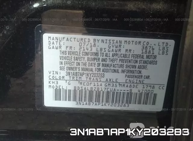 3N1AB7AP1KY203283 фото 10