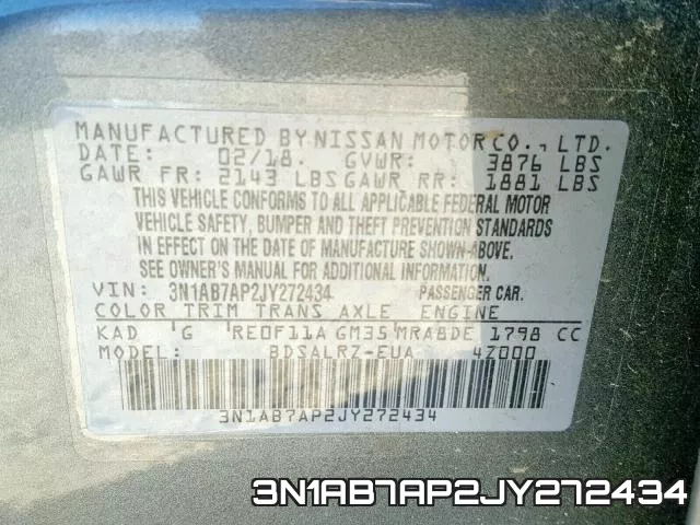 3N1AB7AP2JY272434 фото 2