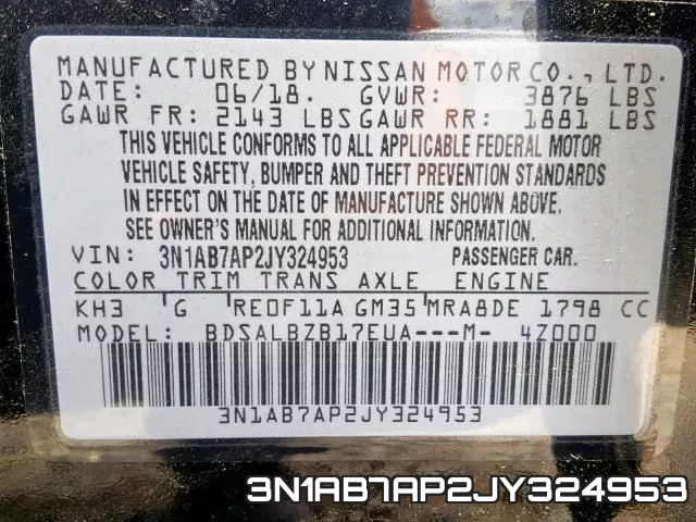 3N1AB7AP2JY324953 фото 2