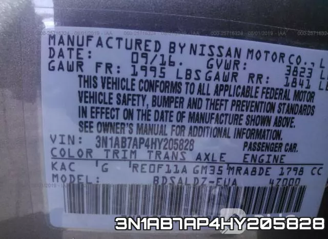3N1AB7AP4HY205828 фото 10