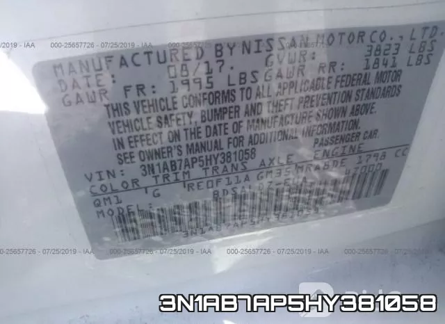 3N1AB7AP5HY381058 фото 10