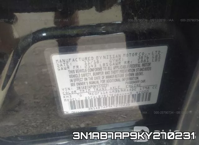 3N1AB7AP9KY270231 фото 10