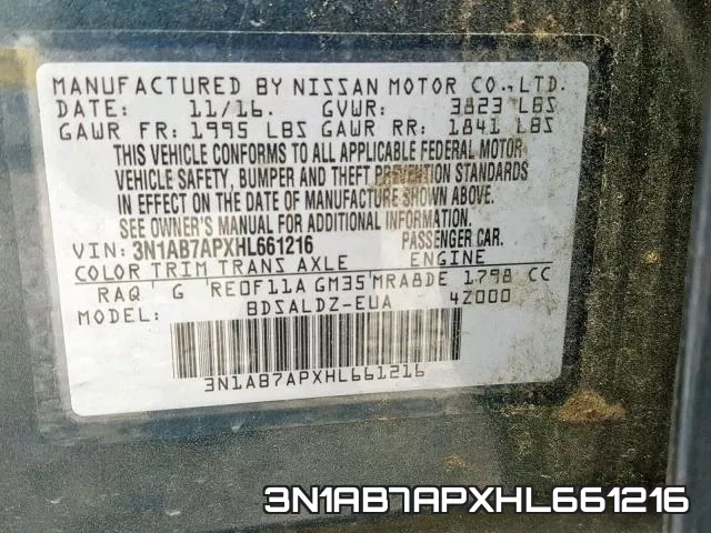 3N1AB7APXHL661216 фото 2