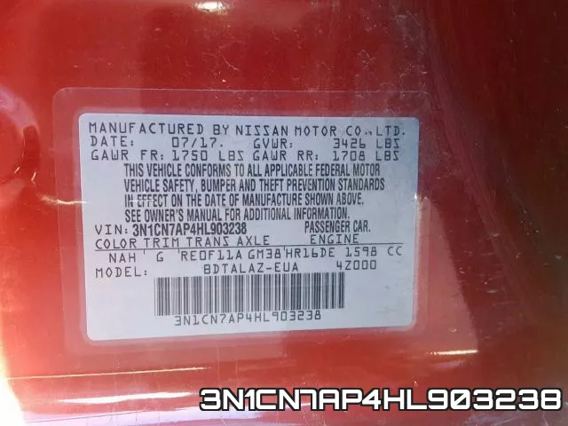 3N1CN7AP4HL903238 фото 2