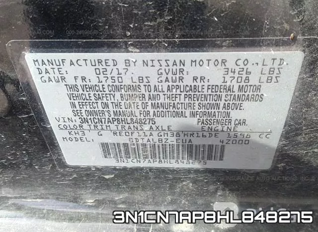 3N1CN7AP8HL848275 фото 10