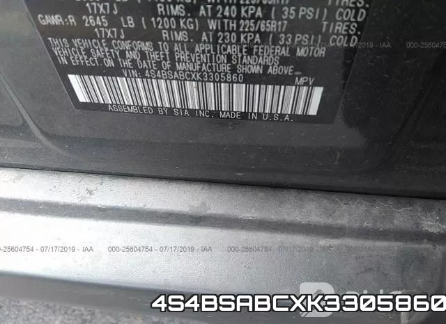 4S4BSABCXK3305860 фото 10