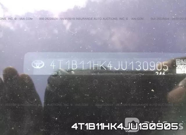 4T1B11HK4JU130905 фото 10