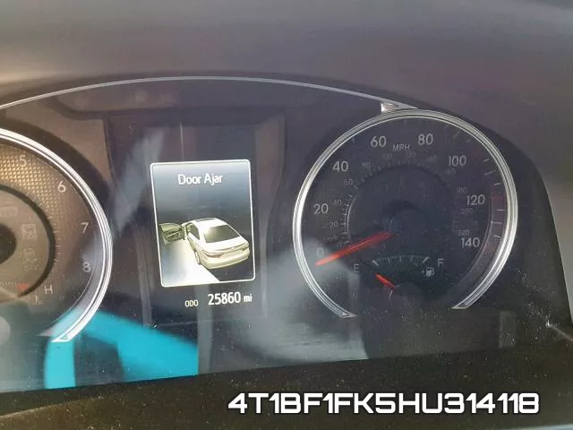 4T1BF1FK5HU314118 фото 9