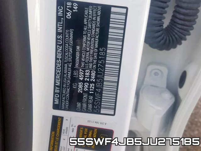 55SWF4JB5JU275185 фото 2