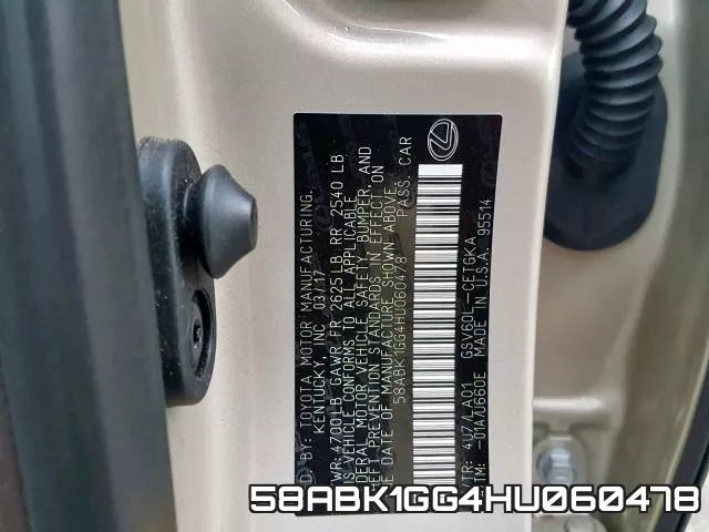 58ABK1GG4HU060478 фото 2