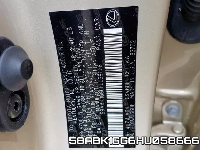 58ABK1GG6HU058666 фото 2