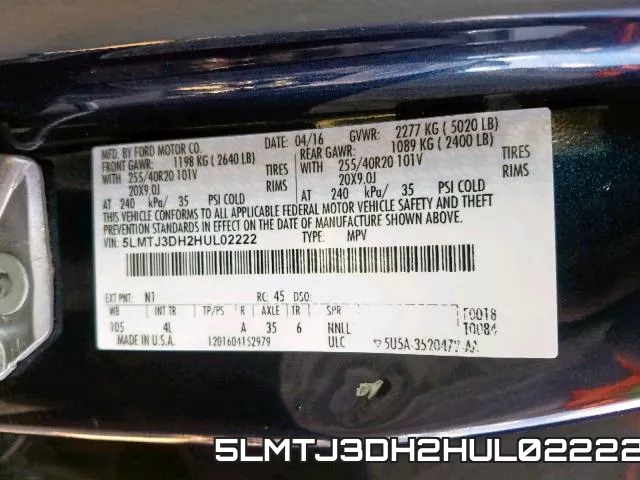 5LMTJ3DH2HUL02222 фото 2