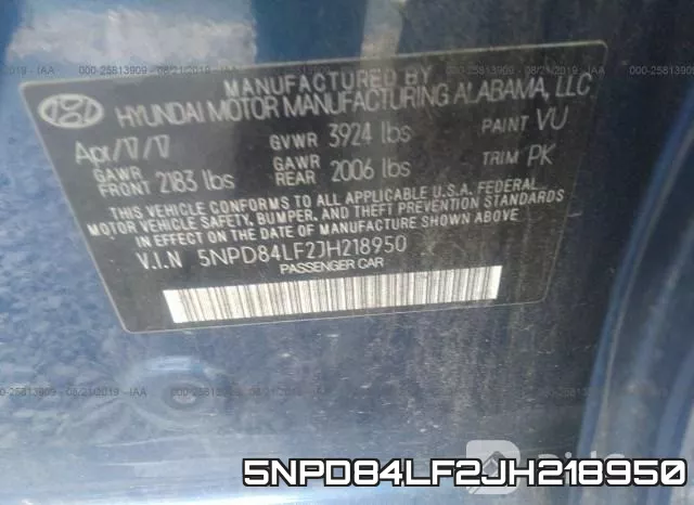 5NPD84LF2JH218950 фото 10