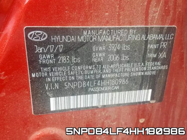 5NPD84LF4HH180986 фото 2