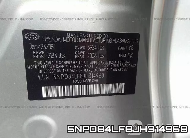 5NPD84LF8JH314968 фото 10