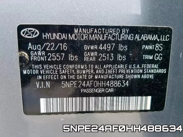 5NPE24AF0HH488634 фото 2
