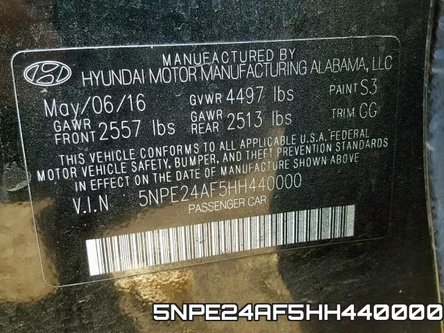 5NPE24AF5HH440000 фото 2