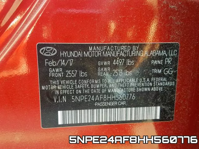 5NPE24AF8HH560776 фото 2