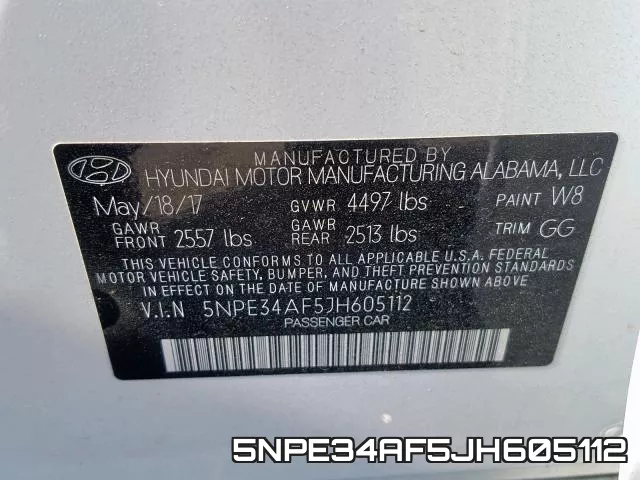 5NPE34AF5JH605112 фото 2