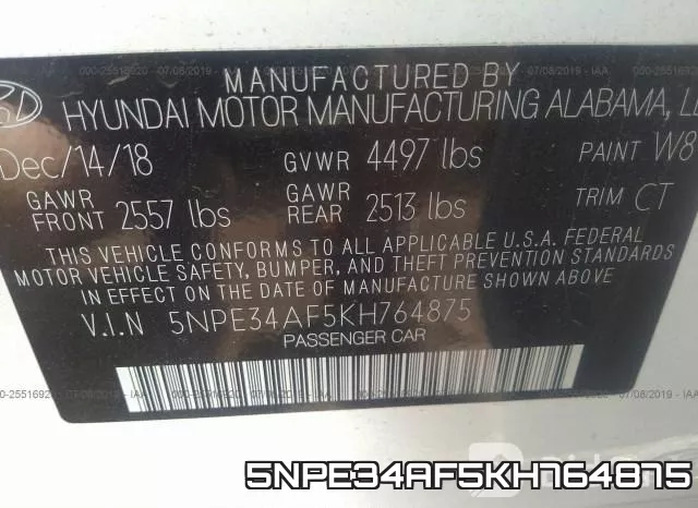 5NPE34AF5KH764875 фото 10