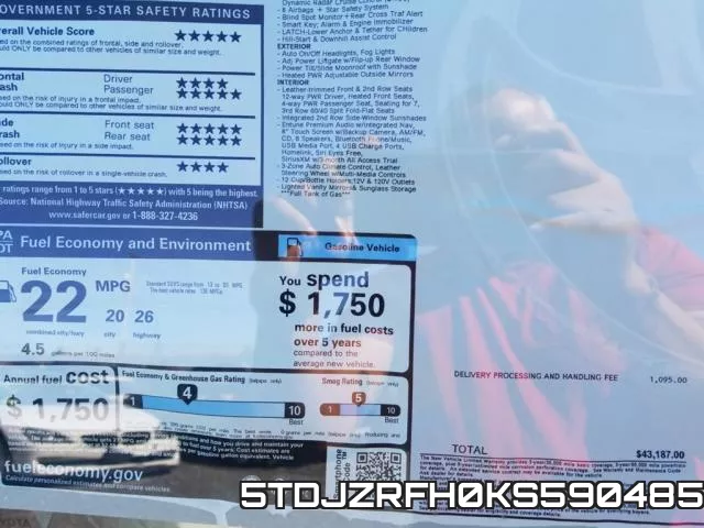 5TDJZRFH0KS590485 фото 2