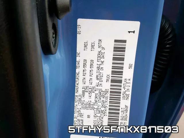 5TFHY5F17KX817503 фото 2