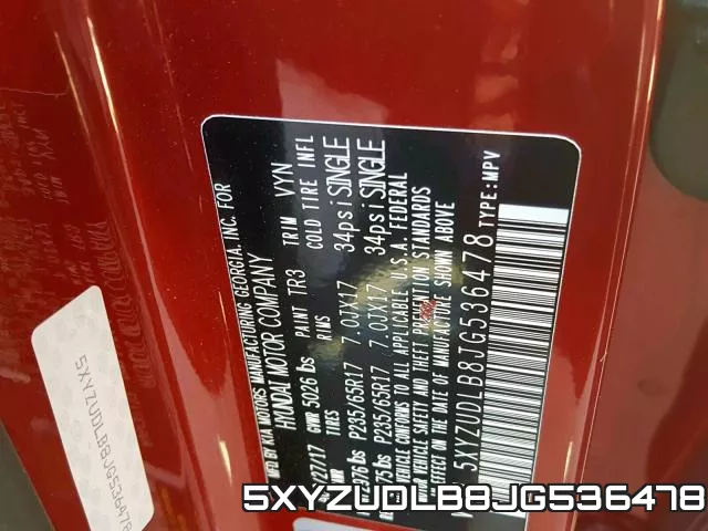 5XYZUDLB8JG536478 фото 2