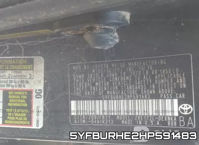 5YFBURHE2HP591483 фото 10