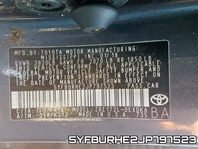5YFBURHE2JP797523 фото 2