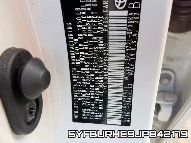 5YFBURHE9JP842179 фото 2
