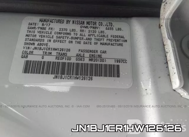 JN1BJ1CR1HW126126 фото 10