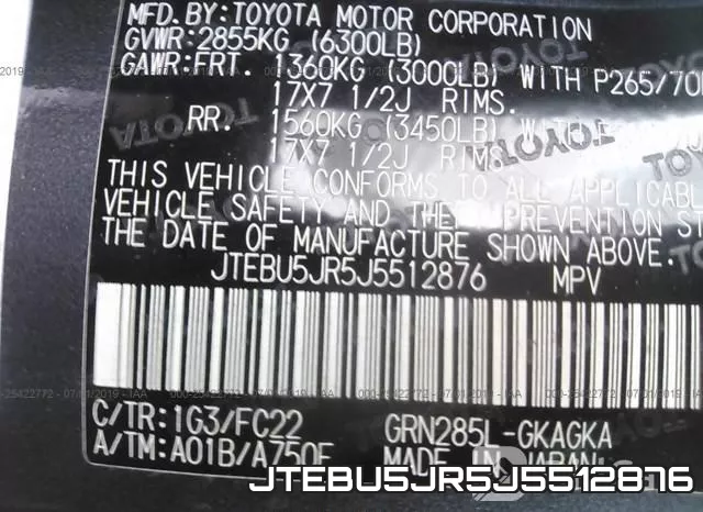 JTEBU5JR5J5512876 фото 10
