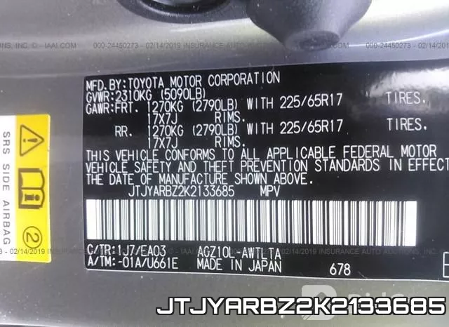 JTJYARBZ2K2133685 фото 9