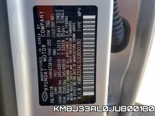 KM8J33AL0JU800180 фото 2