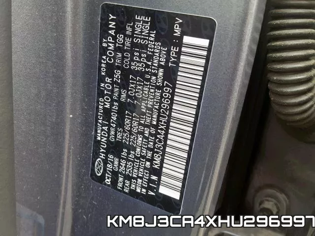 KM8J3CA4XHU296997 фото 2