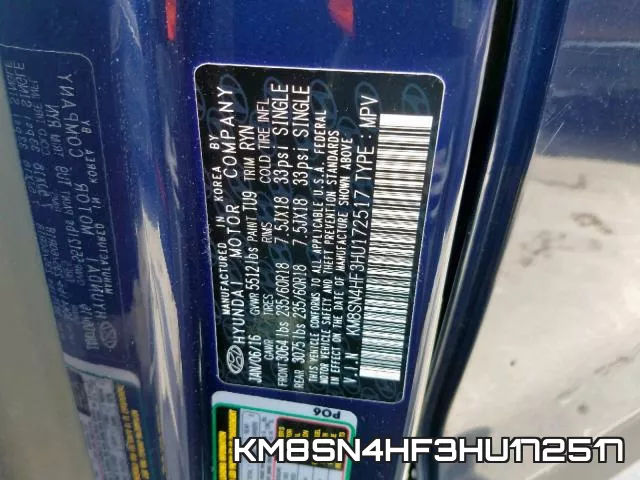 KM8SN4HF3HU172517 фото 2