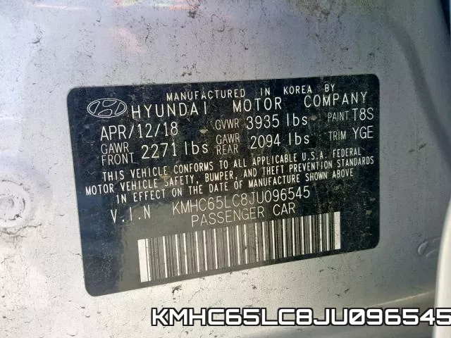 KMHC65LC8JU096545 фото 2