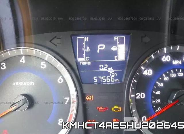 KMHCT4AE5HU202645 фото 8